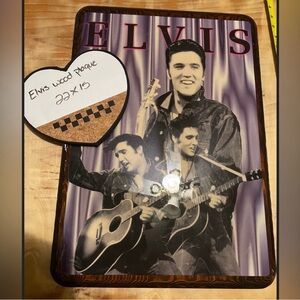 Elvis Presley wooden plaque